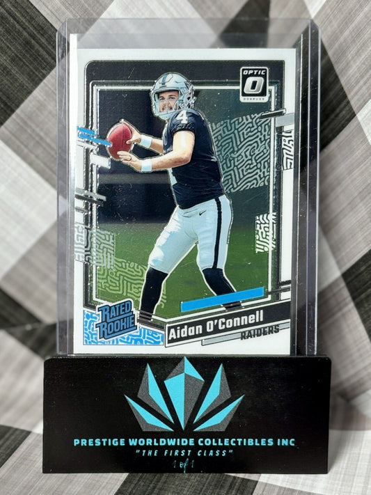 Aidan O'Connell 2023 Donruss Optic Base Rated Rookie #258 Las Vegas Raiders RC