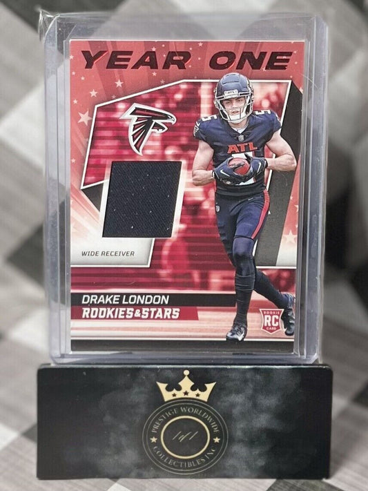 Drake London 2022 Rookies & Stars Year Rookie One Patch #YO-DL  - ATL Falcons RC