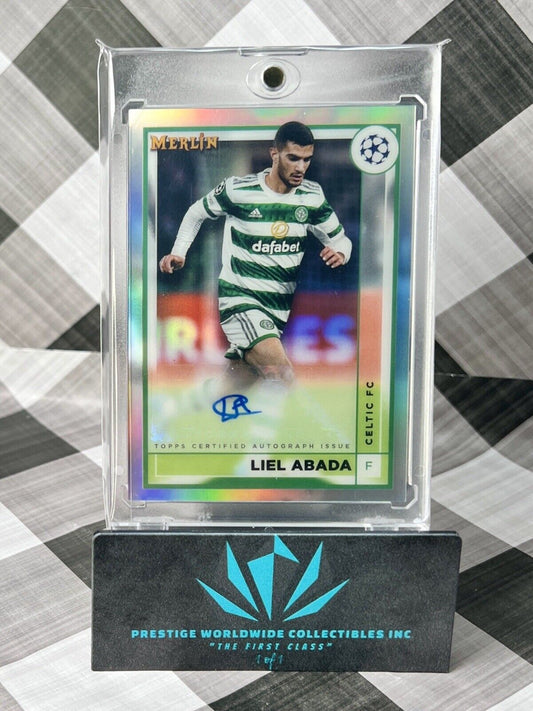 Liel Abada 2022 Topps Finest UEFA Champions League Refractor Auto #ALA Celtic FC