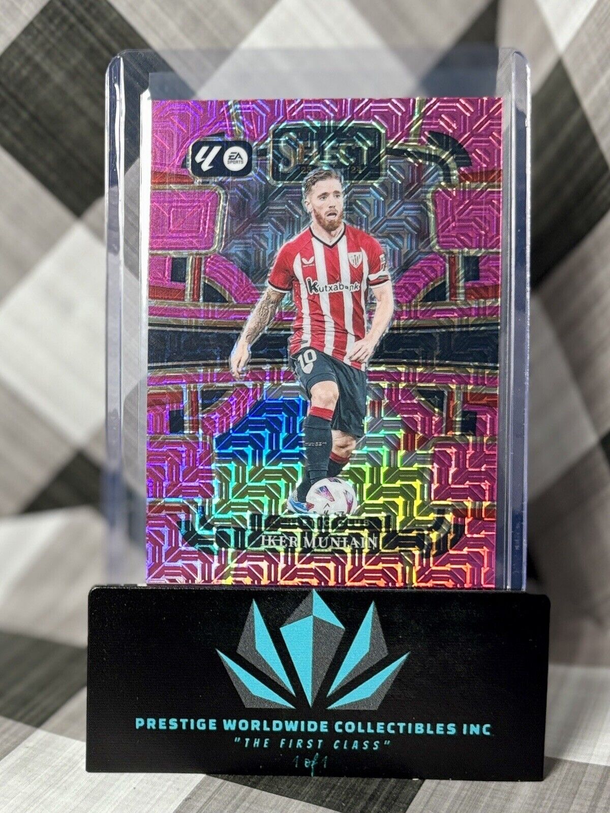 Iker Muniain 2023-24 Panini Select La Liga Purple Mojo Prizm /115 #2 AC Bilbao