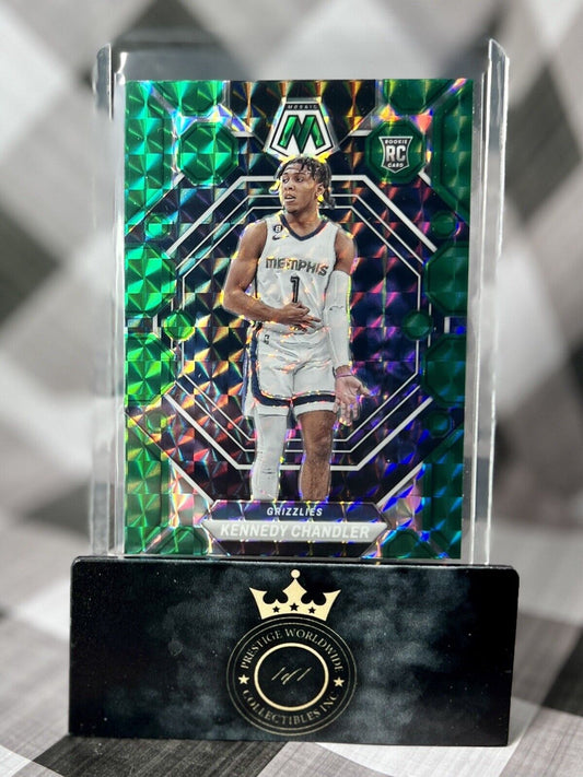 Kennedy Chandler 2022-23 Panini Mosaic Green Prizm Rookie #211 MEM Grizzlies RC
