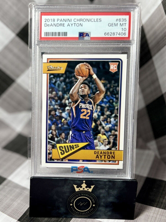 Deandre Ayton 2018 Panini Chronicles Classics Rookie #635 PSA 10 Phoenix Suns RC