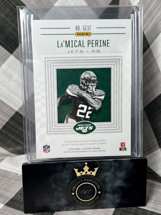 La'Mical Perine 2020  Illusions Great Expectations Relics Rookie #GE37 Jets RC