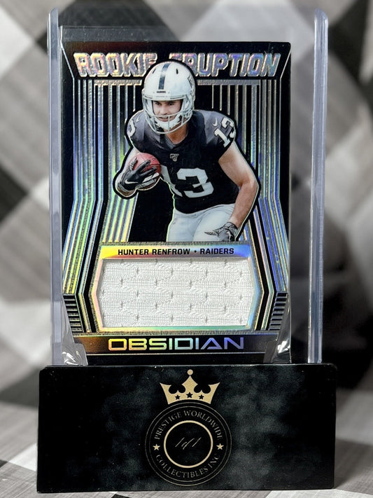 Hunter Renfrow 2019 Obsidian Rookie Eruption Patch /100 #RE-35 LV Raiders RC
