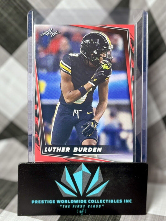 Luther Burden 2024 Leaf Football Red Base #33 Missouri Tigers Prospect