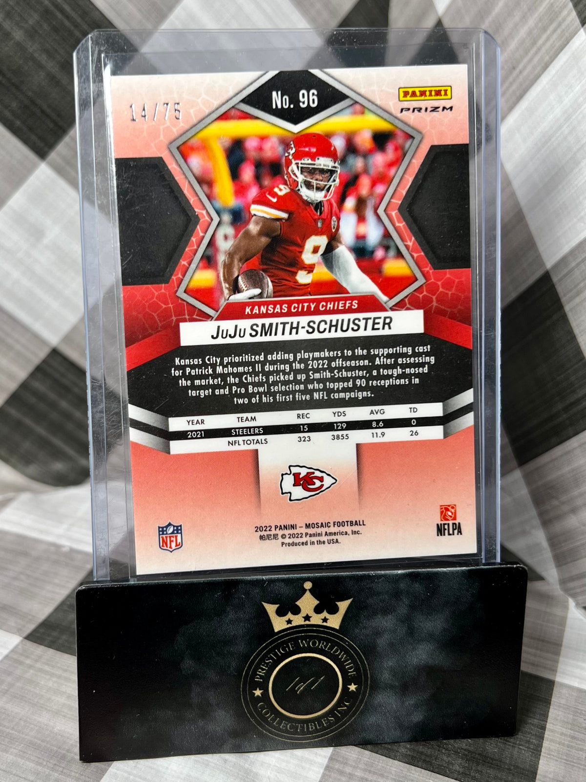 JuJu Smith 2022 Mosaic Blue Disco /75