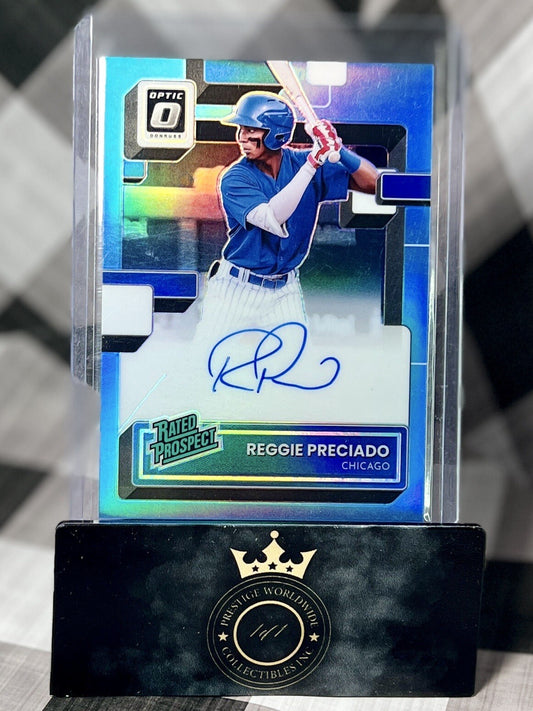 Reggie Preciado 2022 Optic Teal Prizm Rated Prospect Auto /25 #RPS-RP Chicago SP