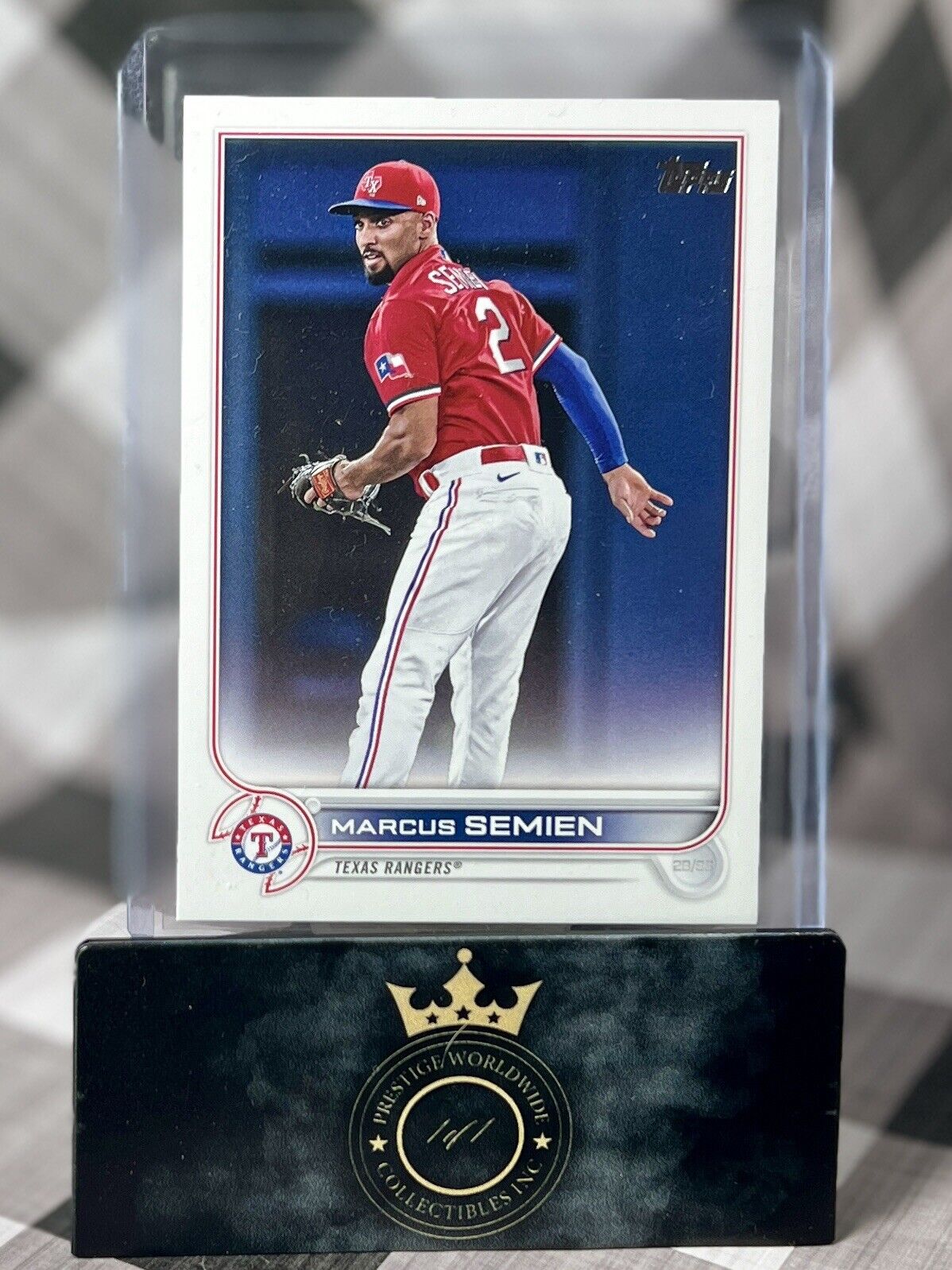 Marcus Semien 2022 Topps Series 2 Photo Image Variation #429 Texas Rangers SP