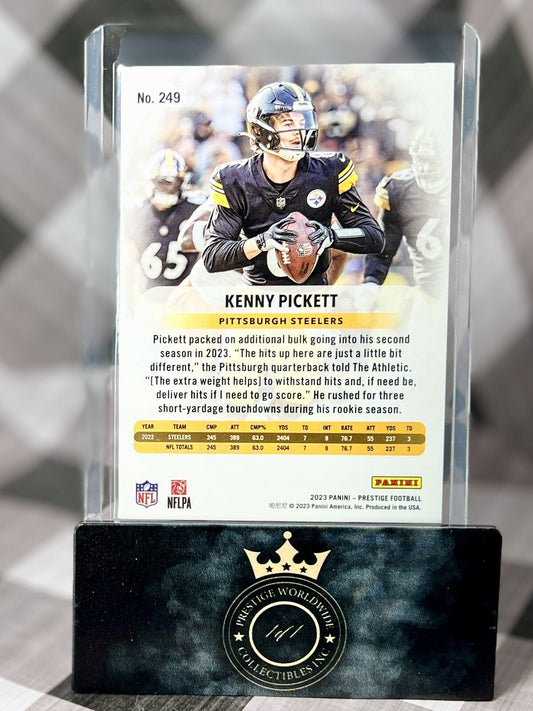 Kenny Pickett 2023 Prestige Xtra Points Sunburst #249 Pittsburgh Steelers