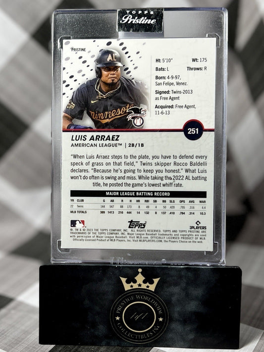 LUIS ARRAEZ 2023 Topps Pristine ENCASED PRISTINE REFRACTOR #251 Minnesota Twins