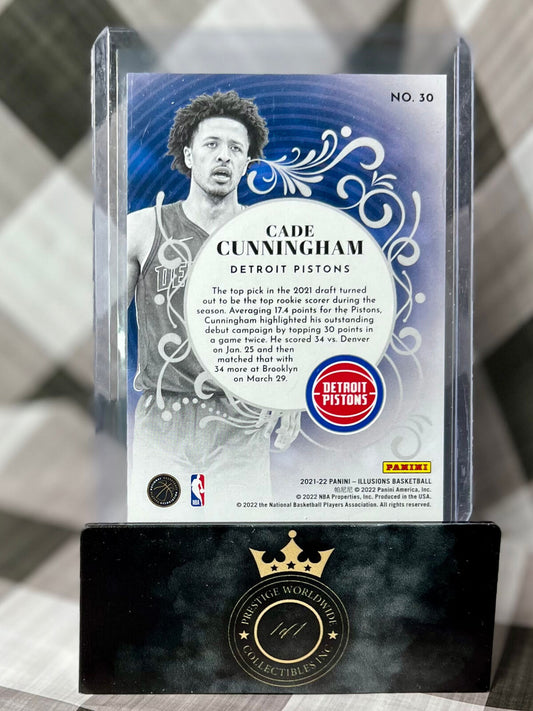 Cade Cunningham 2021-22 Illusions Silver King of Cards Rookie #30