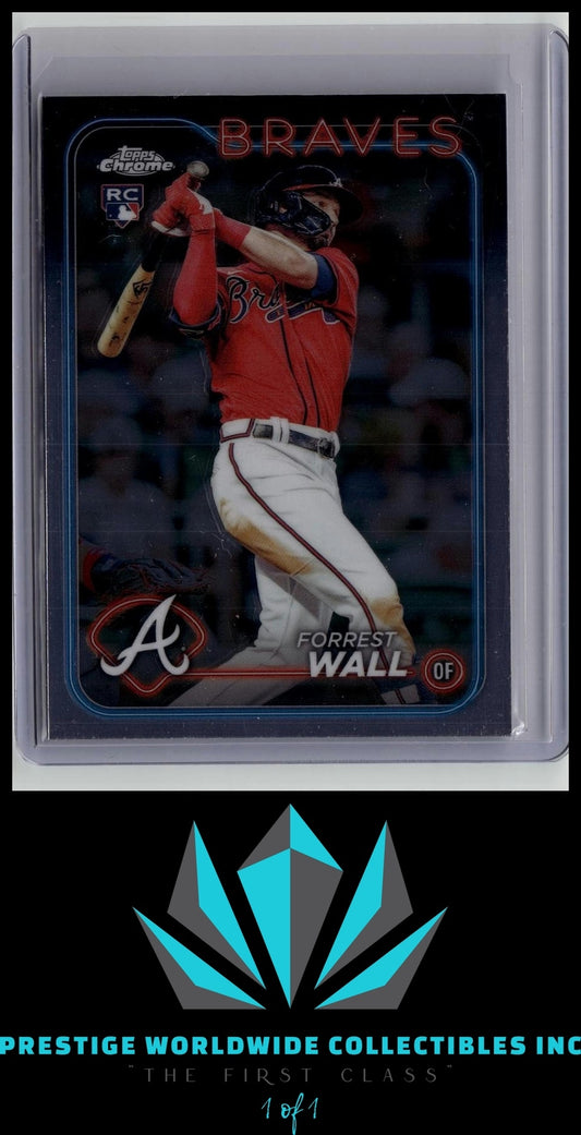 Forrest Wall 2024 Topps Chrome Rookie #176 Atlanta Braves Rookie