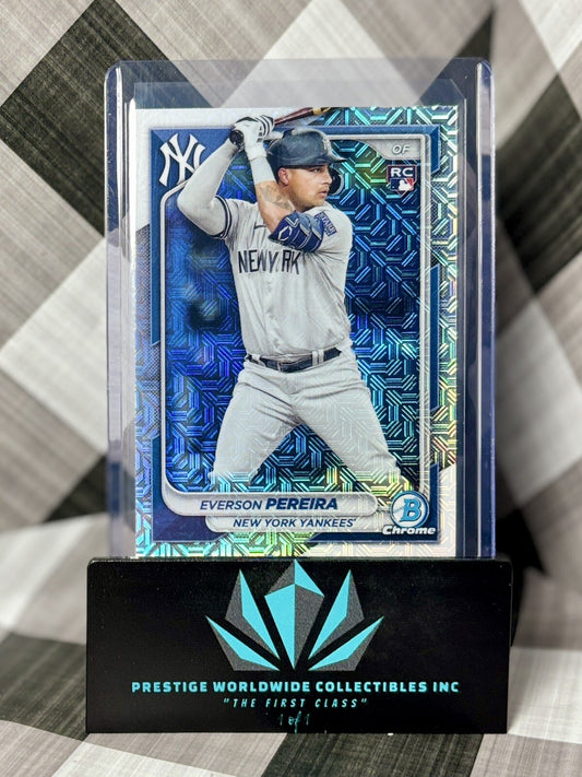 Everson Pereira 2024 Bowman Chrome Mojo Rookie #93 New York Yankees RC