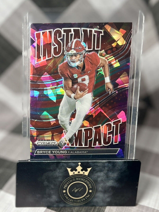 Bryce Young 2023 Prizm Draft Picks Red Ice Prizm Instant Impact #II-1 Alabama RC