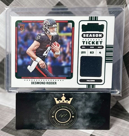 DESMOND RIDDER 2022 Contenders GREEN Season Ticket ROOKIE VAR PATCH #RSV-DMI ATL