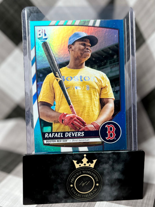 Rafael Devers 2023 Topps Big League Rafael Devers Blue Foil #267 Boston Red Sox