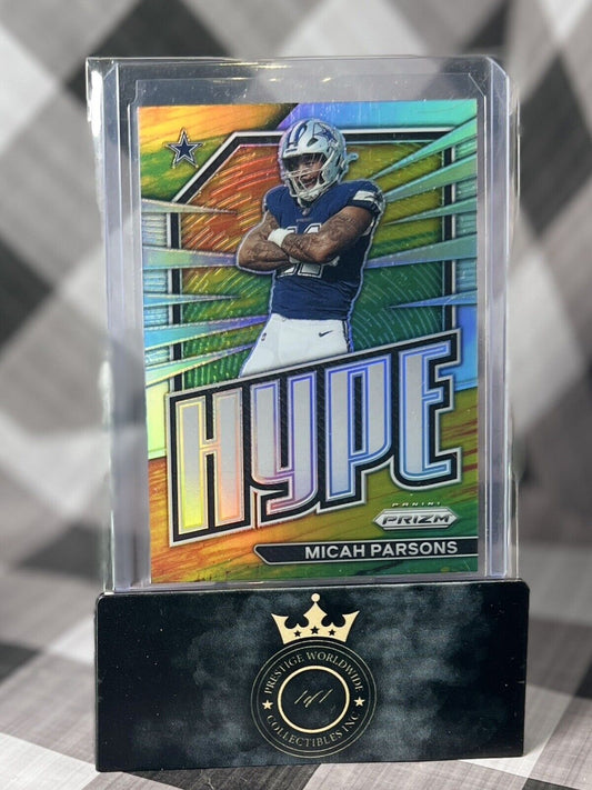 Micah Parsons 2022 Panini Prizm Hype Silver Prizm #H-15 Dallas Cowboys 2nd Year