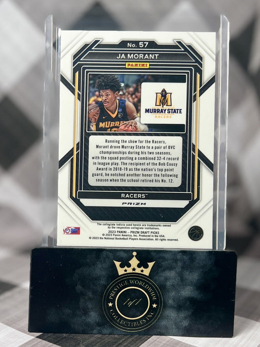 Ja Morant 2023 Prizm Draft Picks Green Prizm #57 Memphis Grizzlies Murray State