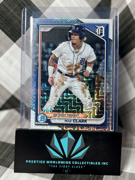 Max Clark 2024 Bowman Chrome Mega Mojo Refractor #BCP-74 Detroit Tigers
