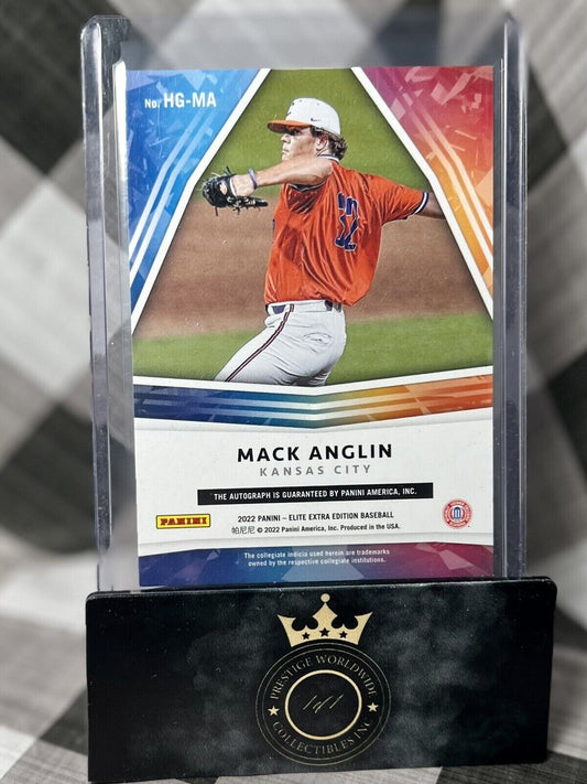 MACK ANGLIN 2022 PANINI ELITE EXTRA EDITION HIDDEN GEMS HOLO AUTO #HG-MA ROYALS