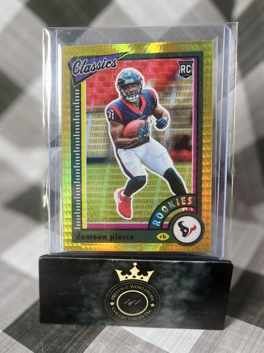 Dameon Pierce 2022 Classics NFL Gold Timeless Rookie /99 #174 Houston Texans RC