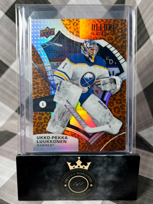Ukko-Pekka Luukkonen 2021-22 Upper Deck Allure Leopard Rookie #122 BUF Sabres RC
