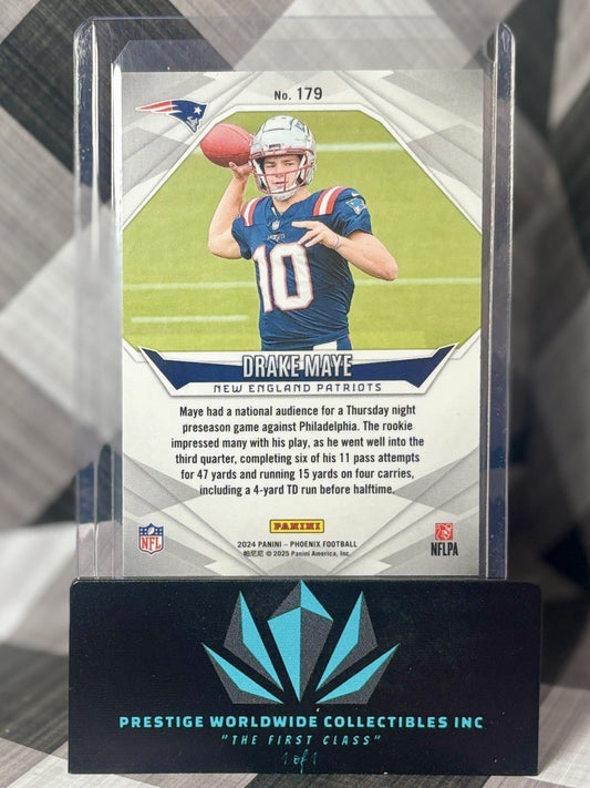 Drake Maye 2024 Phoenix Rookie Orange #179 New England Patriots RC