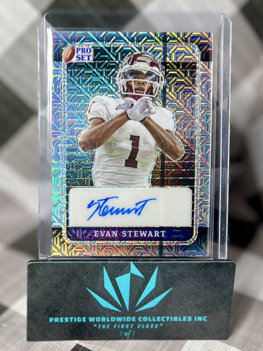 Evan Stewart 2023 Leaf Pro Set Metal Autographs Mojo Silver Auto /20 #PA-ES1 ORE