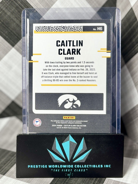 Caitlin Clark 2024 CC Donruss Highlights /299 #H6 Iowa & Fever RC