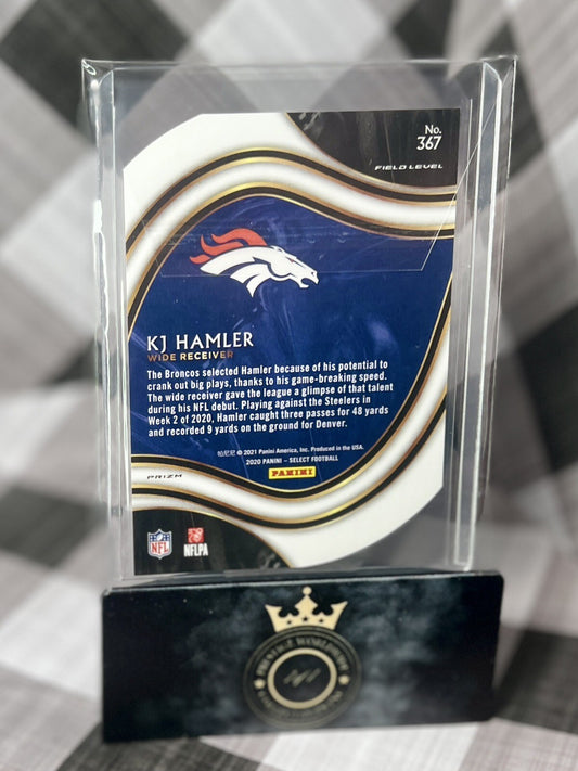 KJ Hamler 2020 Select Orange Field Level Prizm Die-Cut Rookie #367 Broncos RC