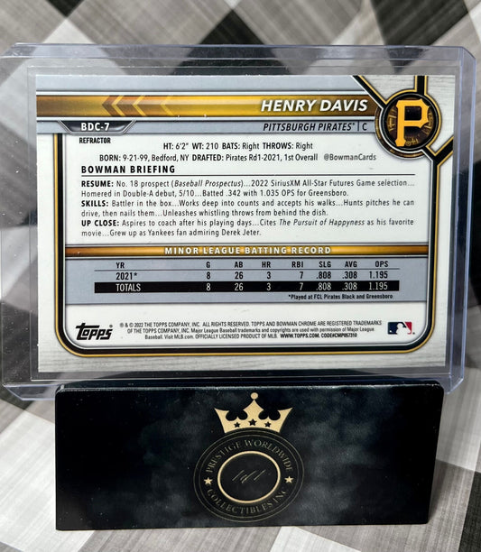 Henry Davis 2022 Bowman Chrome Refractor #BDC-7