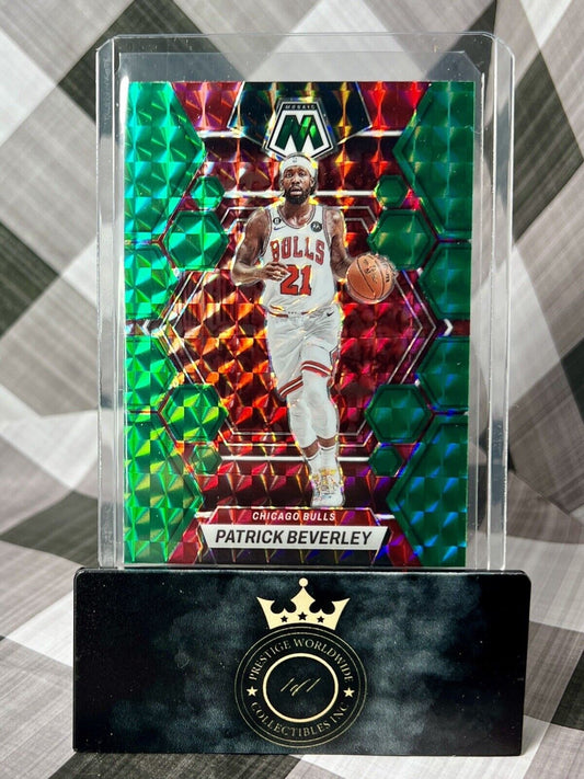 Patrick Beverley 2022-23 Panini Mosaic Green Mosaic Prizm #12 Chicago Bulls