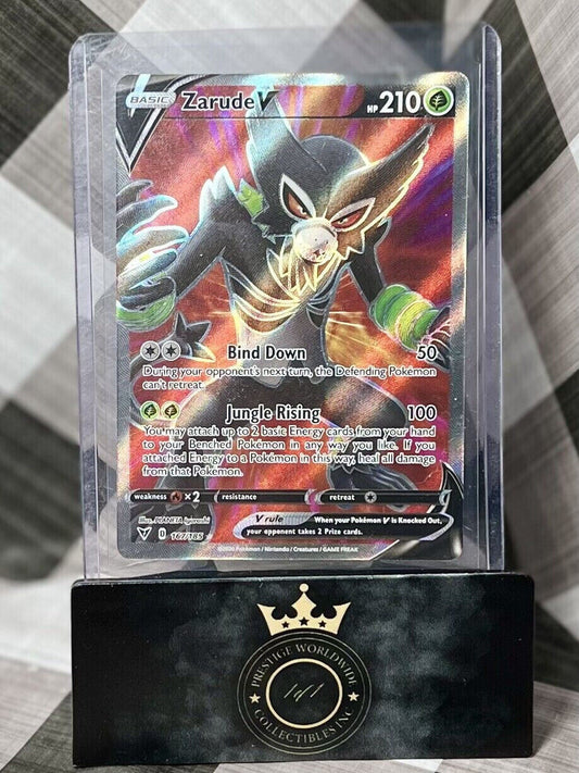 PokÃ©mon TCG Zarude V Vivid Voltage 167/185 Holo Full Art - PACK FRESH RARE