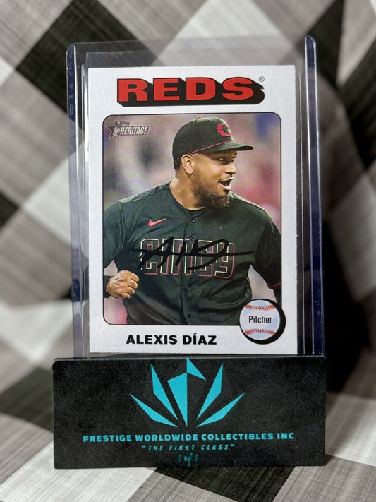Alexis Diaz 2024 Topps Heritage White Border SP #39 Cincinnati Reds