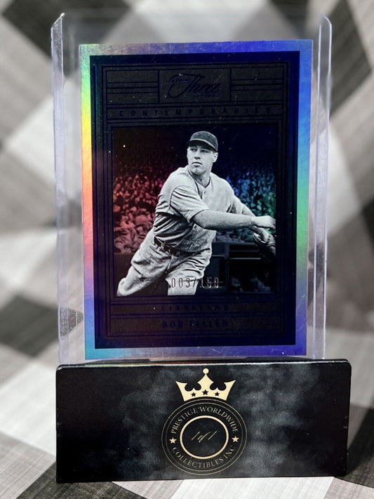 Bob Feller 2023 Panini Three And Two Contemporaries 3/150 #C-BF Cleveland