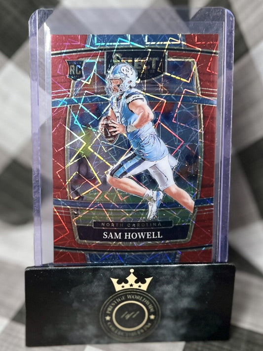 Sam Howell 2022 Select Draft Picks Rookie Concourse Red Laser #3 WSH Commanders