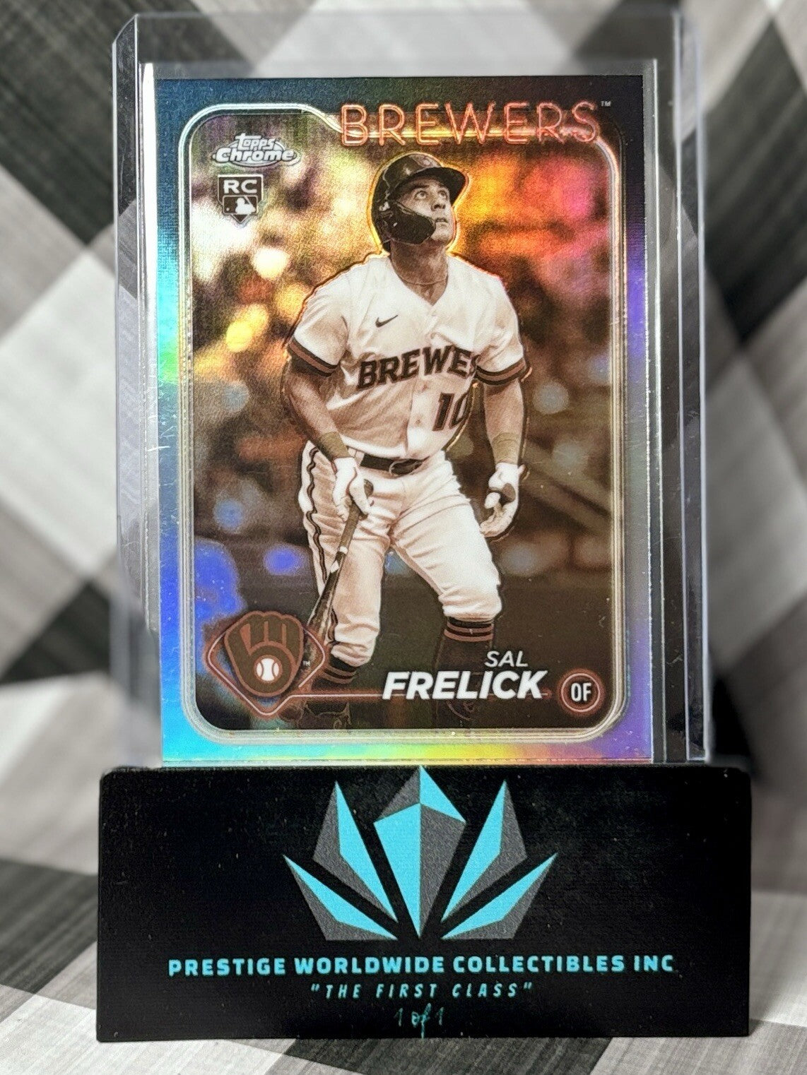 Sal Frelick 2024 Topps Chrome Rookie Sepia Refractor #39 Milwaukee Brewers RC