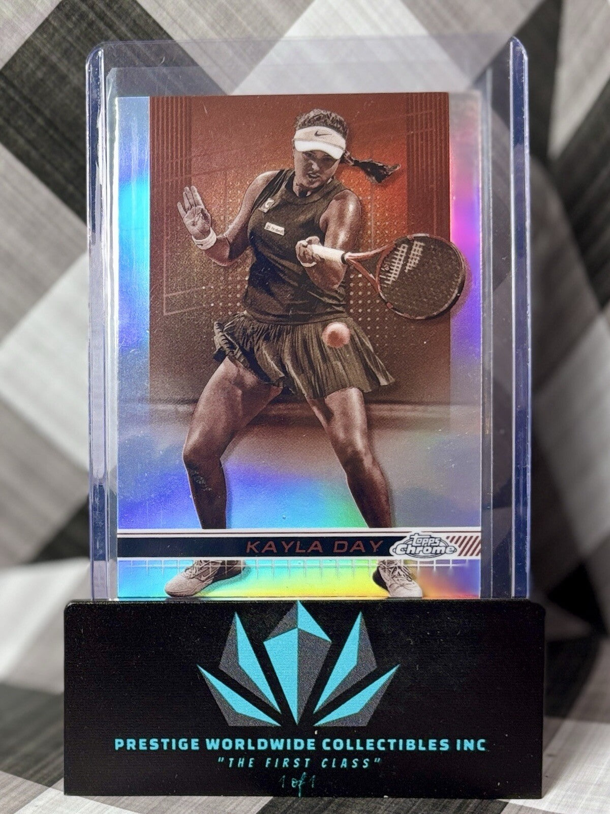 Kayla Day 2024 Topps Chrome Sepia Refractor Rookie #17 USA Tennis RC