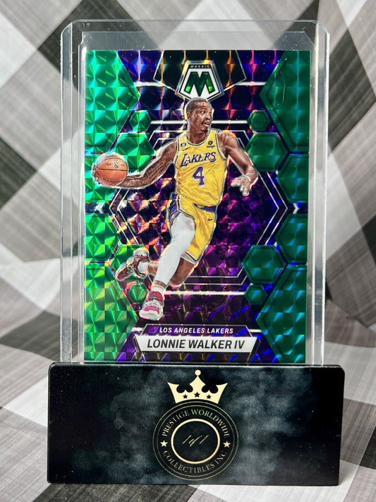 Lonnie Walker IV 2022-23 Panini Mosaic Green Mosaic #137 LA Lakers SP