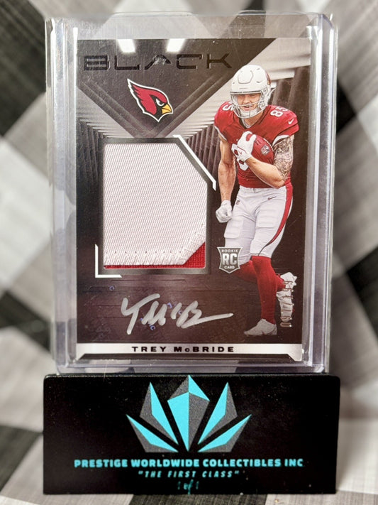 Trey McBride 2022 Panini Black Rookie Patch Auto Silver /199 #226 Cardinals RPA