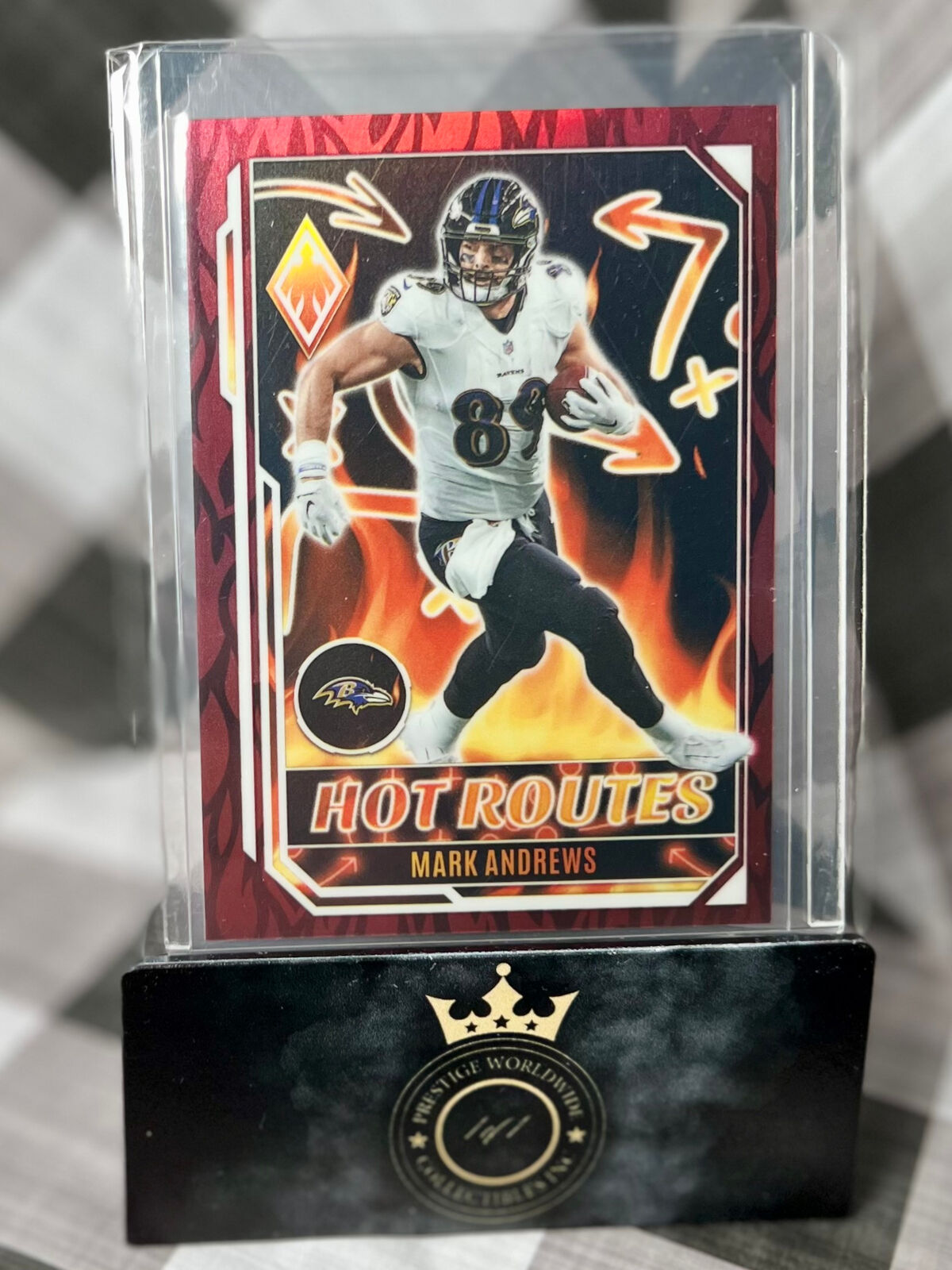 Mark Andrews 2022 Panini Phoenix Red Hot Routes /199 #HR-26 Baltimore Ravens