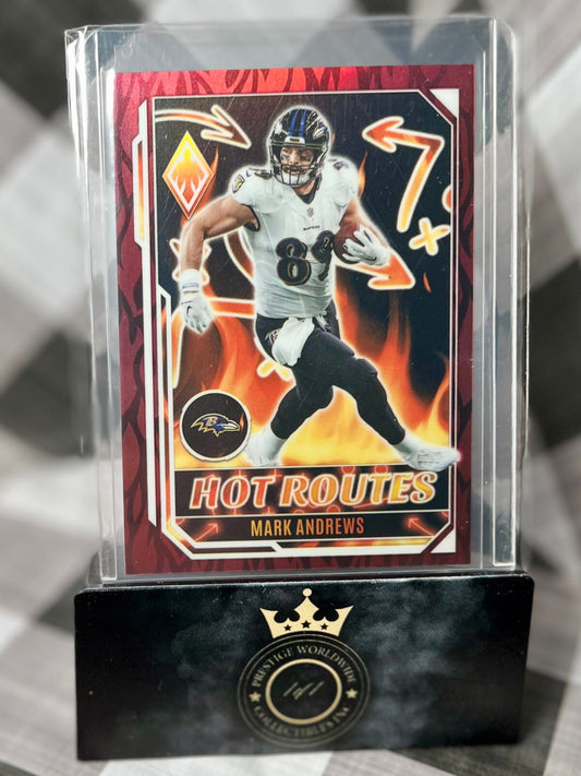 Mark Andrews 2022 Panini Phoenix Red Hot Routes /199 #HR-26 Baltimore Ravens