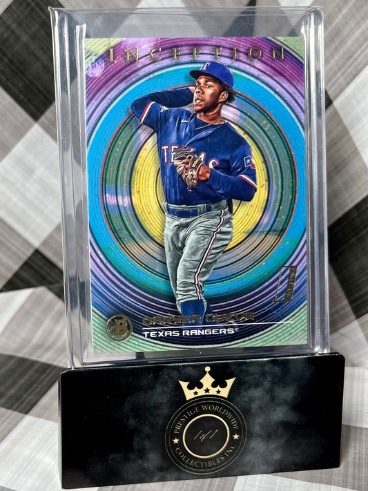 Danyer Cueva 2022 Bowman Inception Rookie Initiation #82 Texas Rangers RC