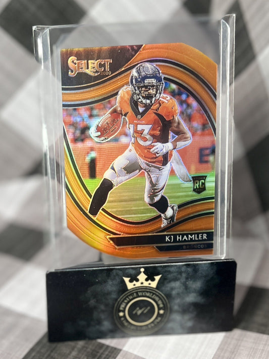 KJ Hamler 2020 Select Orange Field Level Prizm Die-Cut Rookie #367 Broncos RC