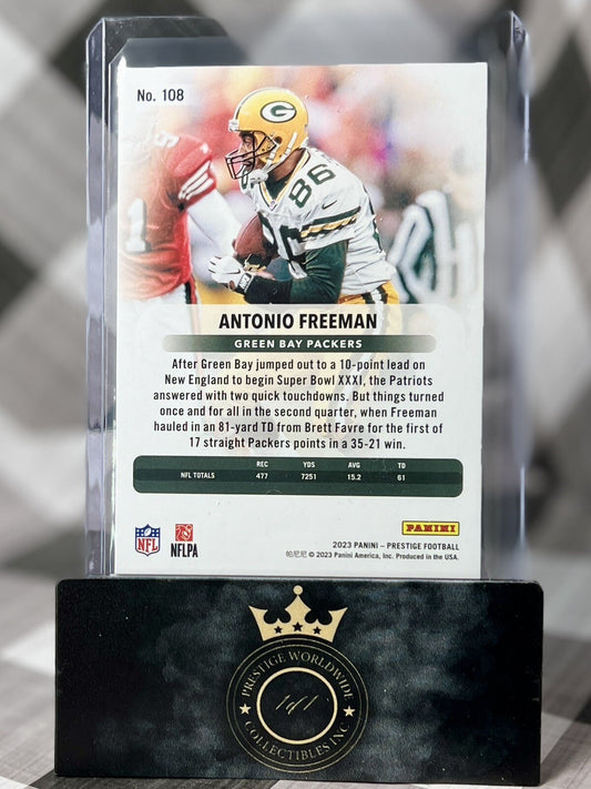 Antonio Freeman 2023 Panni Prestige Premium Blue /399 #108 Green Bay Packers