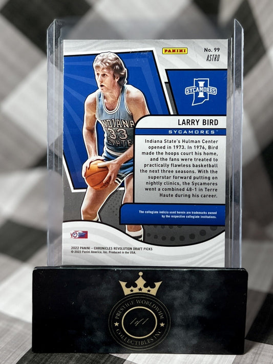 Larry Bird 2022 Panini Chronicles Draft Picks Revolution Astro #99 Indiana State