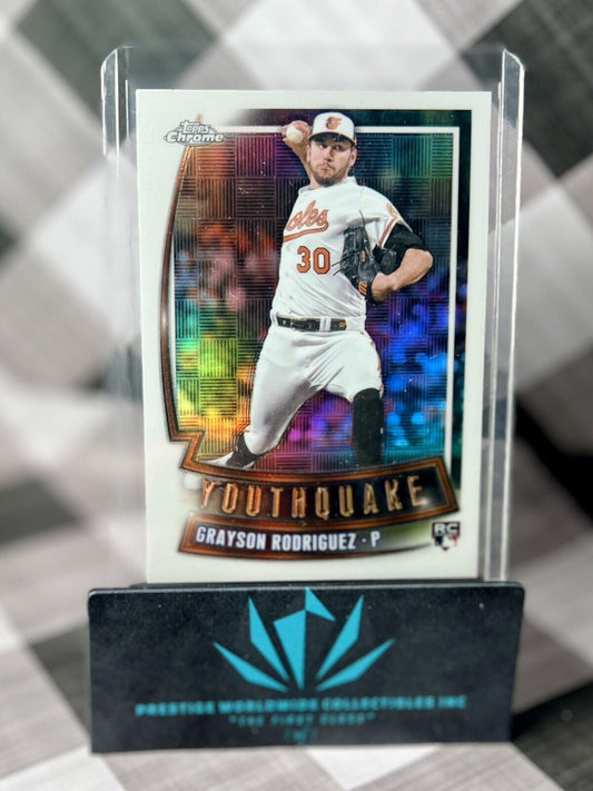 Grayson Rodriguez 2023 Topps Chrome Update Youthquake Rookie #YQ-63 BAL Orioles