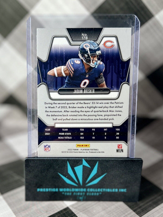 Jaquan Brisker 2022 Panini Playbook Blue Mosaic Rookie #178 Chicago Bears RC