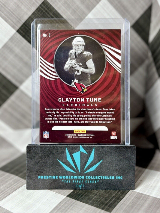 Clayton Tune 2023 Illusions Teal Rookie /49 #3 AZ Cardinals RC