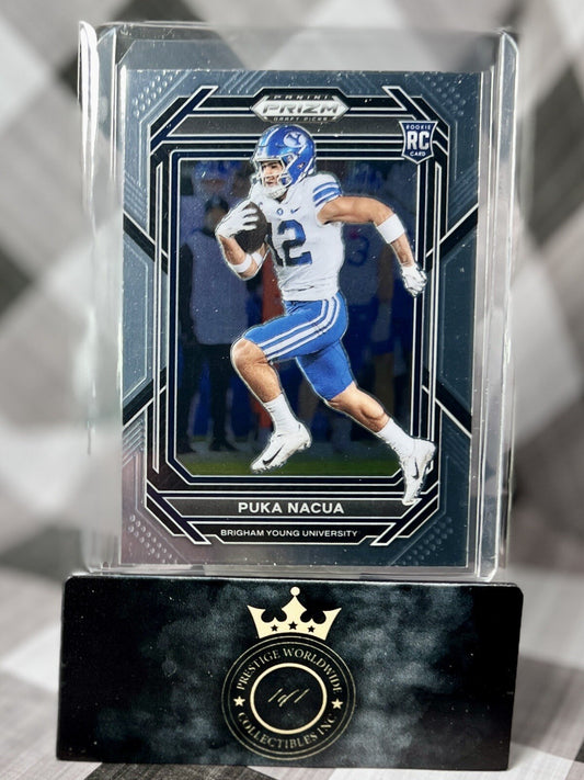 Puka Nacua 2023 Panini Prizm Draft Picks Rookie #197 LA Rams & BYU RC